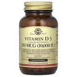 Solgar, VitaminaD3 (colecalciferol), 250mcg (10.000UI), 120cápsulas blandas