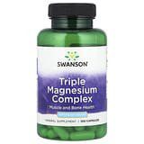 Swanson, Complejo triple de magnesio, 400 mg, 100 cápsulas