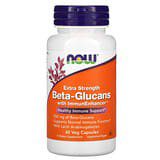NOW Foods, Beta-glucanos, Con ImmunEnhancer, Concentración extra, 250mg, 60cápsulas vegetales