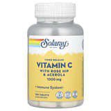 Solaray, VitaminaC de liberación prolongada con rosa mosqueta y acerola, 1000mg, 100comprimidos