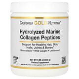 California Gold Nutrition, Péptidos de colágeno marino hidrolizado, Sin sabor, 200g (7,05oz)