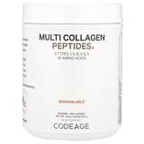 Codeage, Péptidos de colágeno múltiple en polvo, Sin sabor, 567g (20oz)