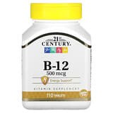 21st Century, VitaminaB12, 500mcg, 110comprimidos