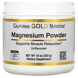 California Gold Nutrition, Magnesio en polvo para preparar bebidas, Sin sabor, 283g (10oz)
