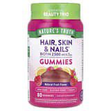 Nature's Truth, Suplemento para favorecer el cabello, la piel y las uñas, Frutas naturales, 2500mcg, 80gomitas (1250mcg por gomi