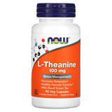 NOW Foods, L-teanina, 100 mg, 90 cápsulas vegetarianas
