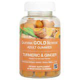 California Gold Nutrition, Gomitas con cúrcuma y jengibre, Sabor natural a frutas tropicales, 90gomitas vegetales