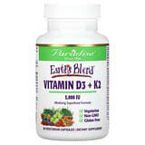 Paradise Herbs, Earth's Blend, Vitamina D3 + K2, 5000 UI, 90 cápsulas vegetales