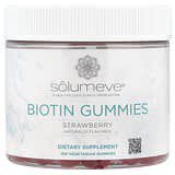Solumeve, Gomitas con biotina, Sin gelatina, Fresa, 100gomitas vegetales