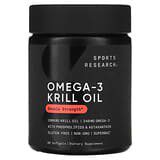 Sports Research, Aceite de kril con omega-3, Doble concentración, 1000mg, 60cápsulas blandas