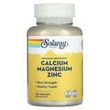Solaray, Calcio, magnesio y zinc, 100 cápsulas vegetales