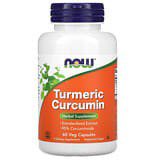 NOW Foods, Curcumina de cúrcuma, 60cápsulas vegetales