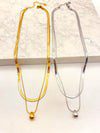 Collar Snake Droop Acero