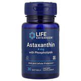 Life Extension, Astaxantina con fosfolípidos, 4mg, 30cápsulas blandas