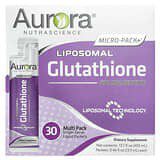 Aurora Nutrascience, Glutatión liposomal Micro-Pack+, 500mg, 30sobres de una porción individual con contenido líquido, 13,5ml (0