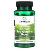 Swanson, Raíz de ginseng rojo coreano de espectro completo, 400 mg, 90 cápsulas