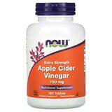 NOW Foods, Vinagre de sidra de manzana, Acción extra, 750mg, 180comprimidos