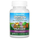 NaturesPlus, SourceofLife, AnimalParade, Refuerzo inmunitario para niños, Sabor natural a bayas tropicales, 90animales