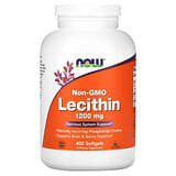 NOW Foods, Lecitina sin OGM, 1200mg, 400cápsulas blandas