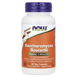 NOW Foods, Saccharomyces boulardii, Suplemento probiótico, 5000millones de UFC, 60cápsulas vegetales