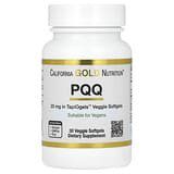 California Gold Nutrition, PQQ, 20mg, 30cápsulas blandas vegetales