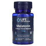 Life Extension, Melatonina de liberación prolongada en 6horas, 3mg, 60comprimidos vegetales