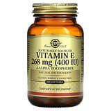 Solgar, VitaminaE, Origen natural, 268mg (400UI), 100cápsulas blandas