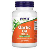 NOW Foods, Aceite de ajo, 1500mg, 250cápsulas blandas