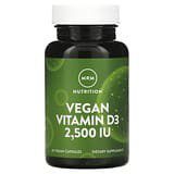 MRM Nutrition, Nutrition, VitaminaD3 vegana, 2500UI, 60cápsulas vegetales