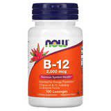 NOW Foods, B12, 2000mcg, 100pastillas