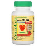 ChildLife Essentials, DHA puro, Sabor natural a bayas, 90cápsulas blandas