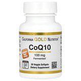 California Gold Nutrition, CoQ10, 100mg, 30cápsulas blandas vegetales