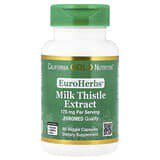 California Gold Nutrition, EuroHerbs, Extracto de cardo mariano, Calidad Euromed, 175mg, 60cápsulas vegetales