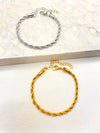 Pulsera Torsal 3 y 4mm Acero