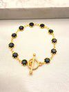 Pulsera Zirconia Negra Broche T