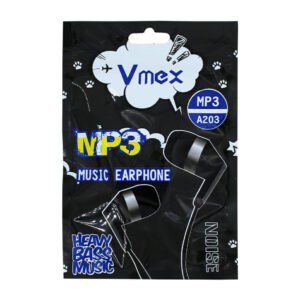 Audífonos alámbricos vmex mp3 con entrada 3.5mm a203