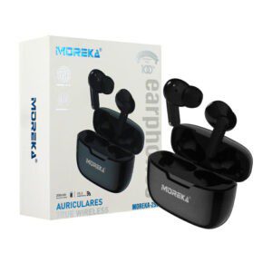 Audífonos inalámbricos bluetooth moreka con sensor táctil y estuche de carga, variedad de colores / m-296