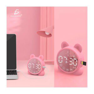 Reloj despertador bocina bluetooth ele-gate con luz y función espejo, variedad de colores / bc.p1