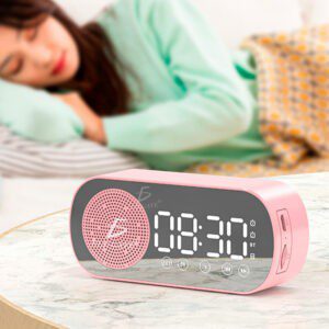 Reloj despertador bocina bluetooth ele-gate con ranura para micro sd, variedad de colores / bc.27