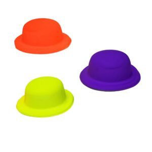 1pza sombrero bombín para fiesta de color liso en tono neón, variedad de colores / bt-mz02 / X208