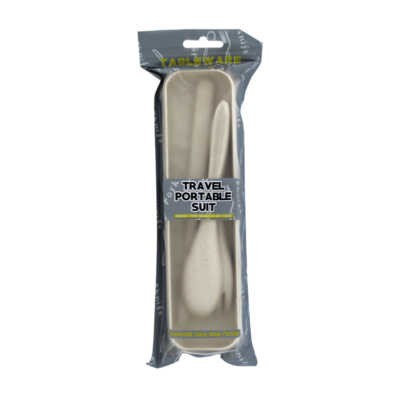 Set de cubiertos de plástico con estuche, variedad de colores / ya-mg303 / ro-mg303