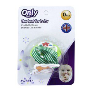 Chupón con cordón de tela y pinza sujetadora para bebé, variedad de colores / only baby