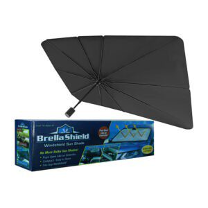 Cubre parabrisas parasol liso tipo paraguas plegable para carro automóvil / brella shield / gh4778