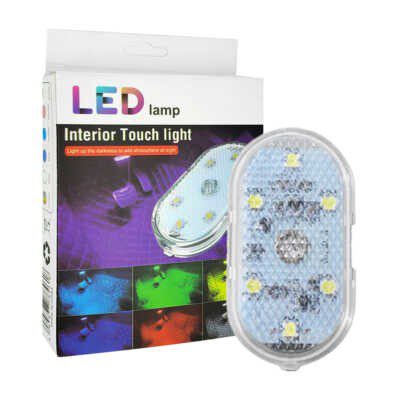 Lámpara led para interior de carro automóvil con sensor táctil, variedad de colores / led lamp interior touch light