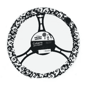 Cubierta con diseño de mickey mouse color blanco negro para volante / hmi9-cv1