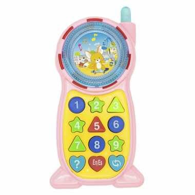 Teléfono interactivo de juguete con luz y sonido para bebé / 0938-2