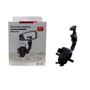 Soporte de plástico para teléfono celular ajustable a espejo de carro automóvil / rearview mirror bracke 11873