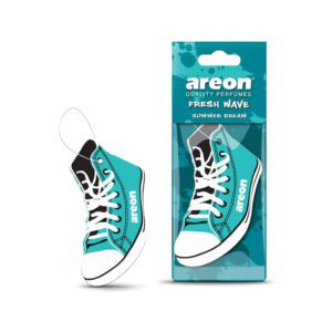 Aromatizante con diseño de tenis y fragancia de summer dream para automóvil / areon / fresh wave / 124453