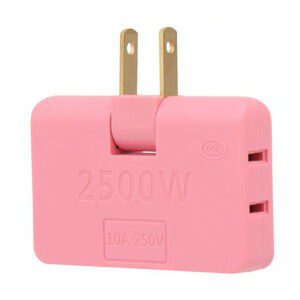 Adaptador convertidor triple tipo bisagre de enchufe 2500w, variedad de colores / 180 / zjt-8102 / zy-zl05