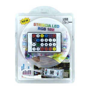 Tira led rgb con conexión usb y control 10mt / znd-03 / ly-280